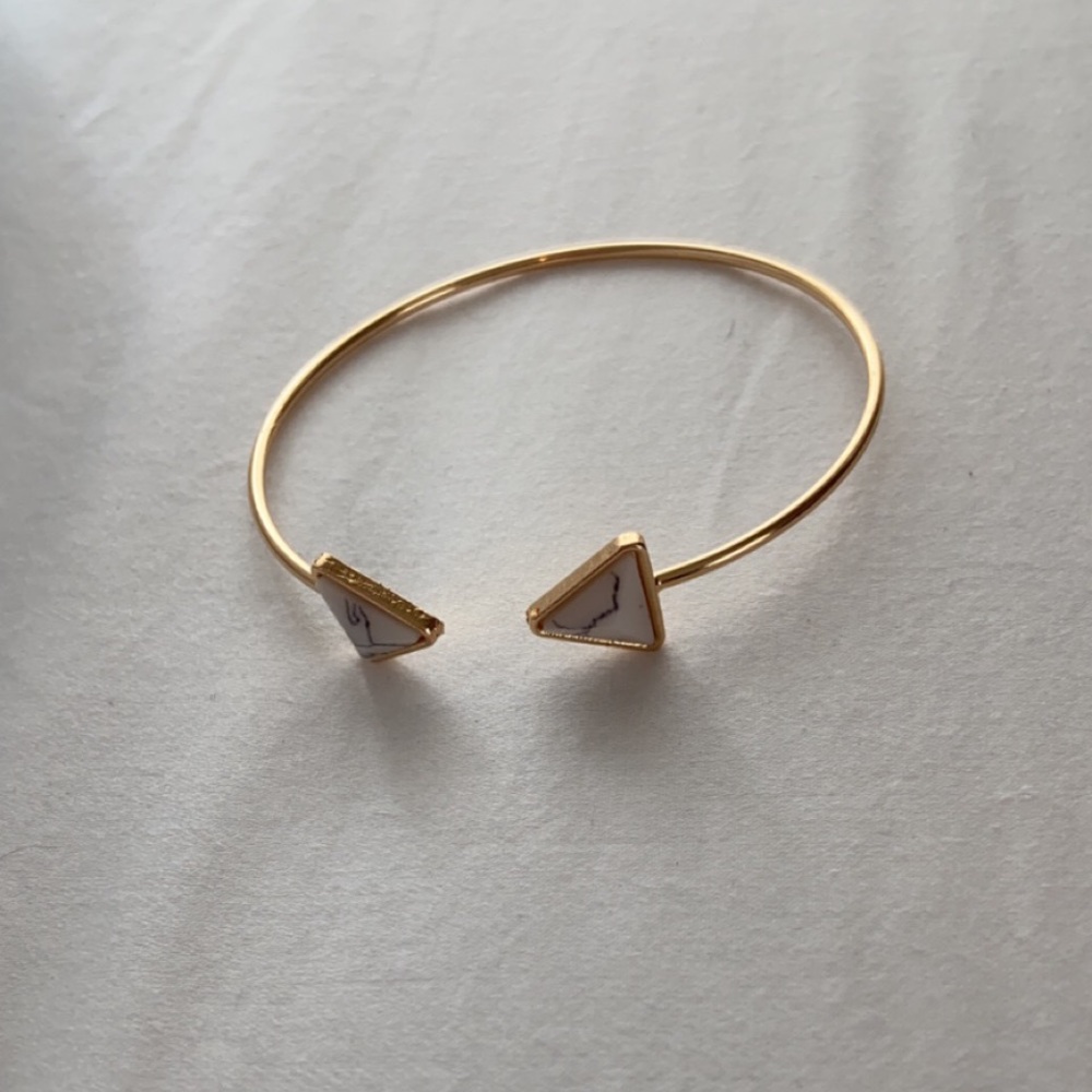cuff bracelet with marble designs